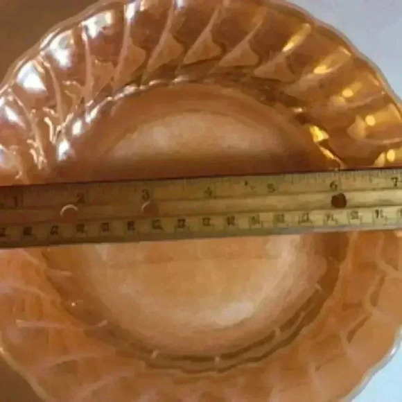 Vintage Anchor Hocking Fire King Peach Luster Bowl - Picture 5 of 5